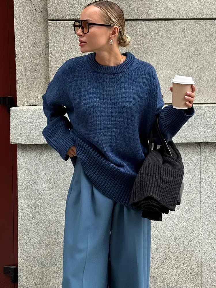 Pull en maille côtelée Georgette
