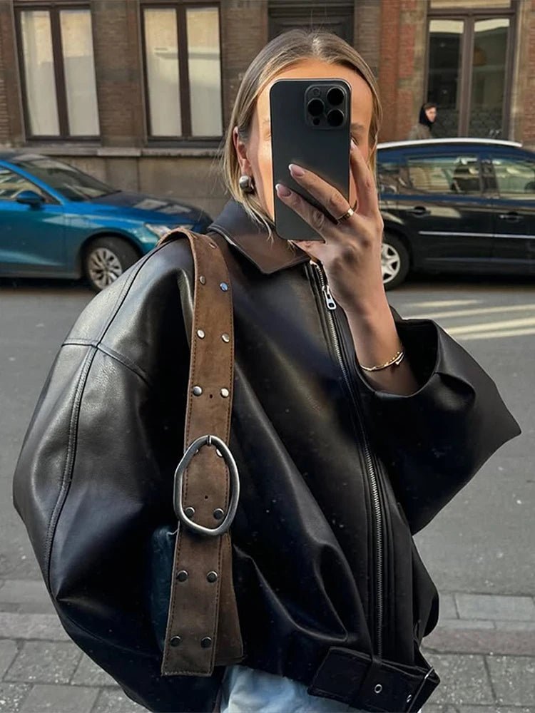 Veste en similicuir Georgia
