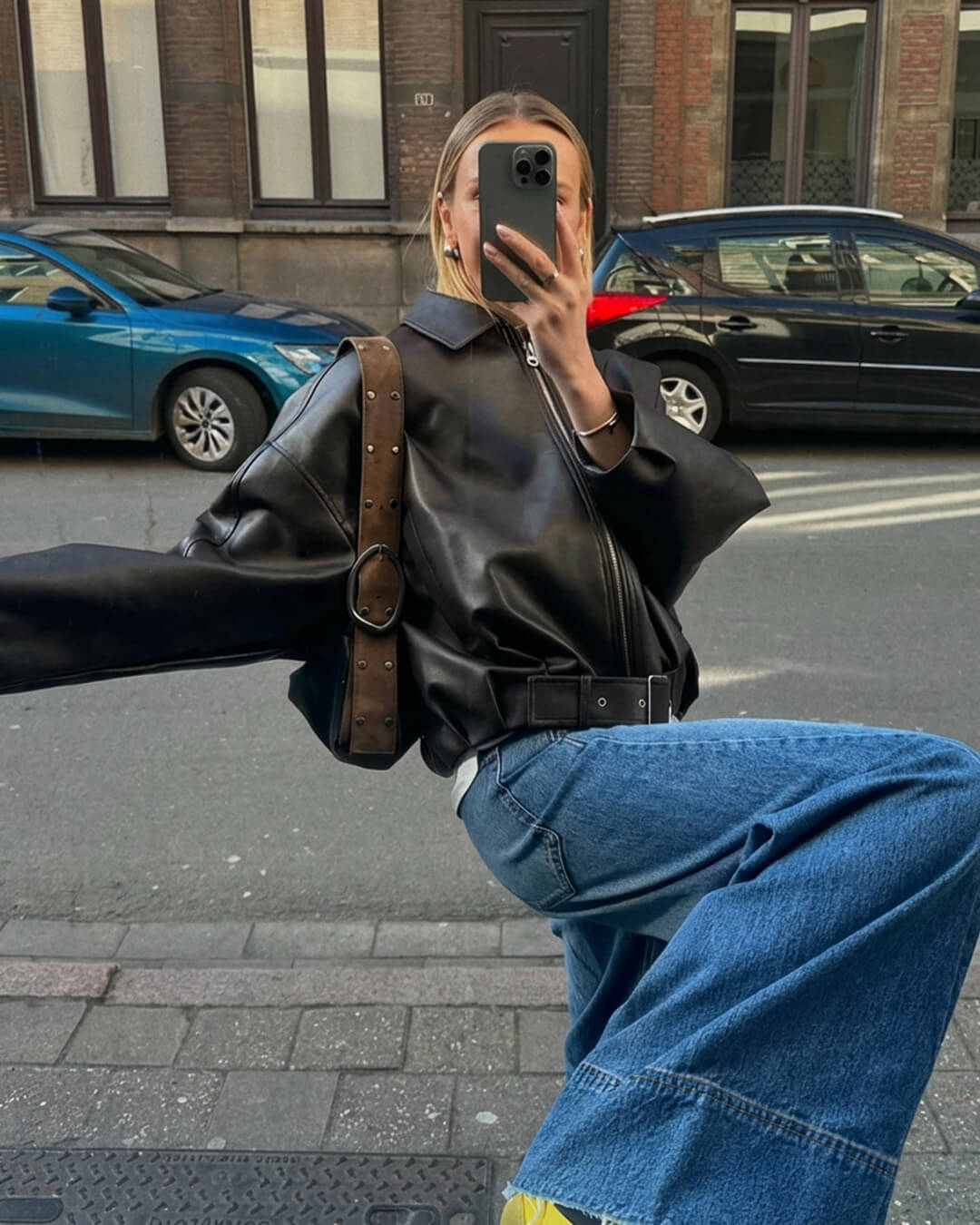 Veste en similicuir Georgia