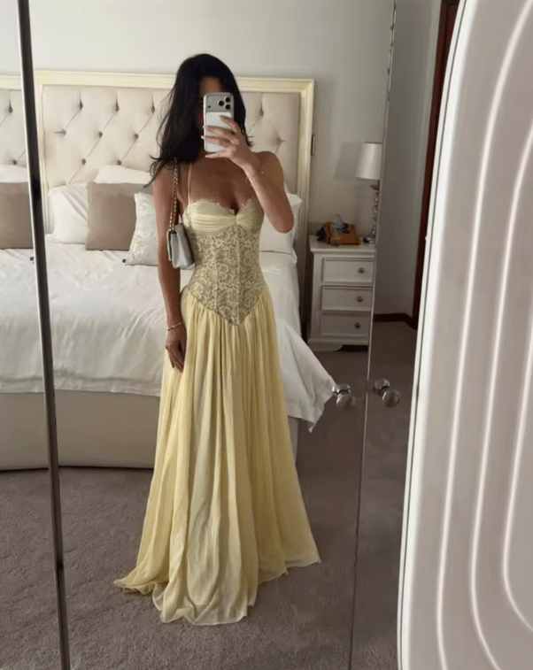 Gloria Halter Corset Maxi Dress