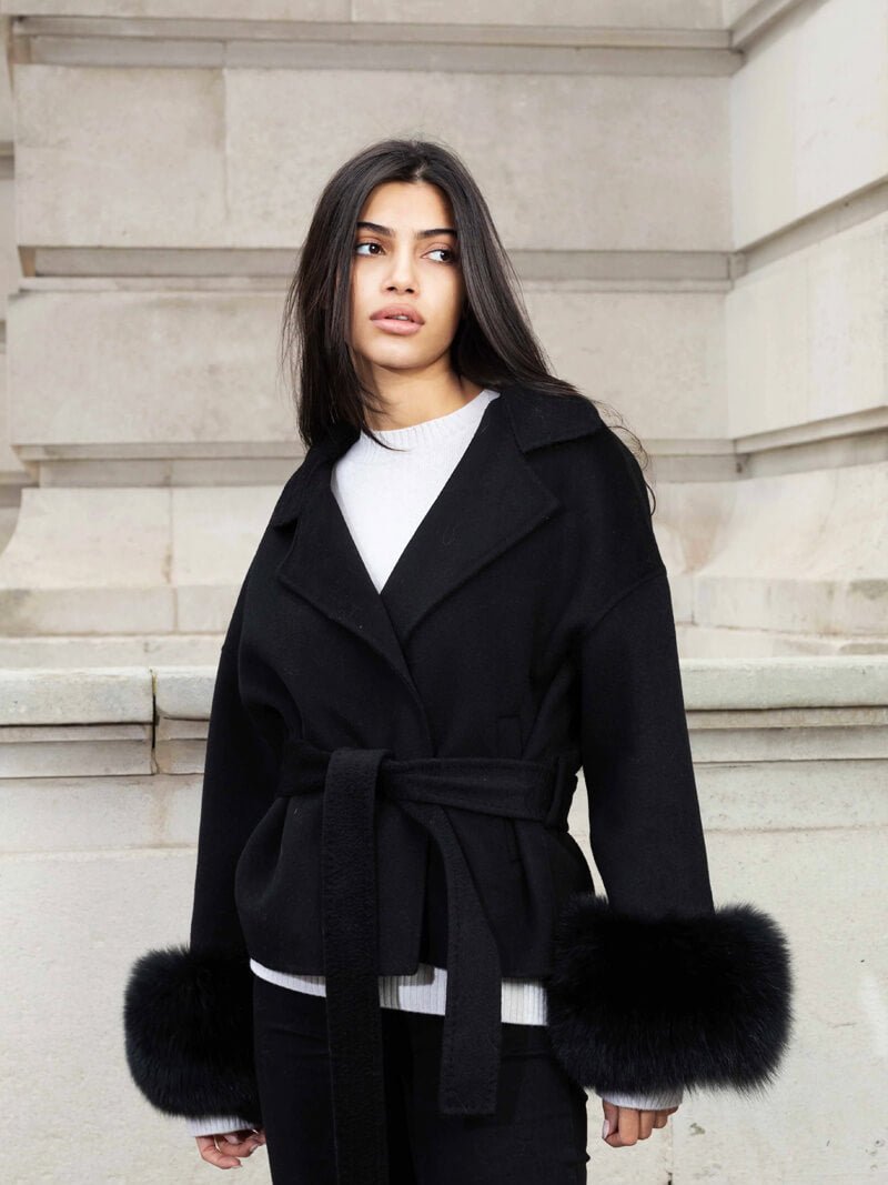 Manteau Grace en fausse fourrure