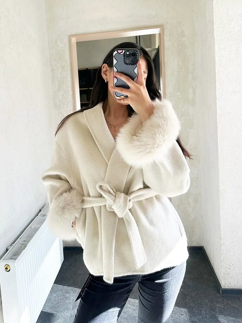 Manteau Grace en fausse fourrure
