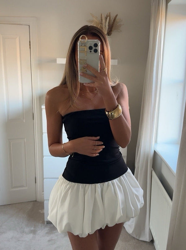 Robe mini Hailey sans bretelles