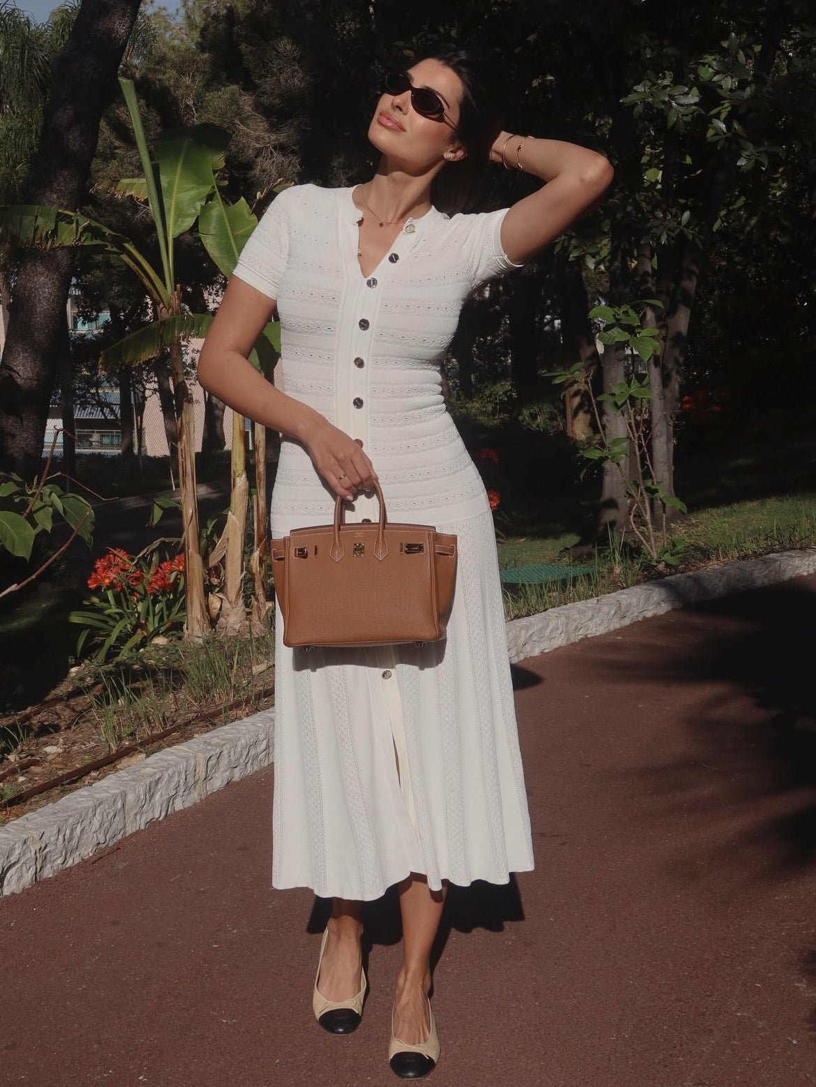 Robe longue Hannelore en maille près du corps