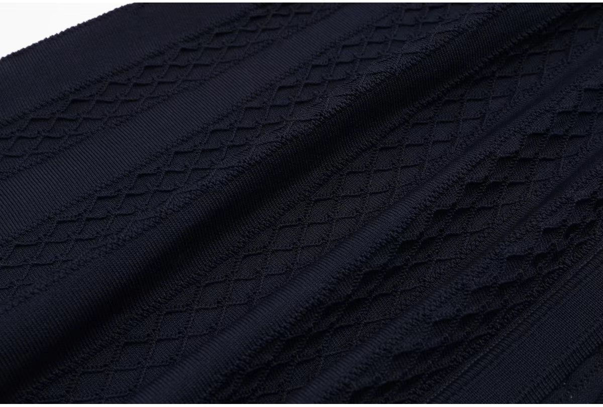 Robe longue Hannelore en maille près du corps