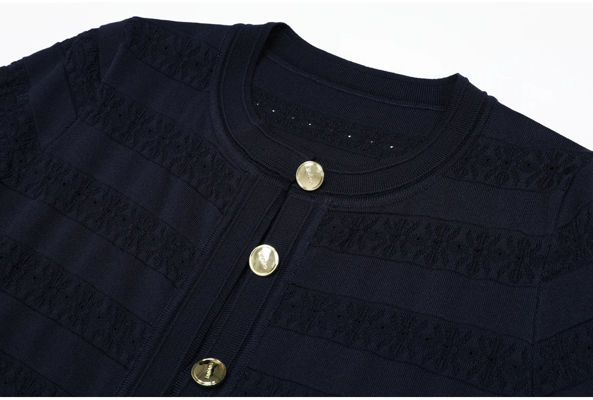 Robe longue Hannelore en maille près du corps