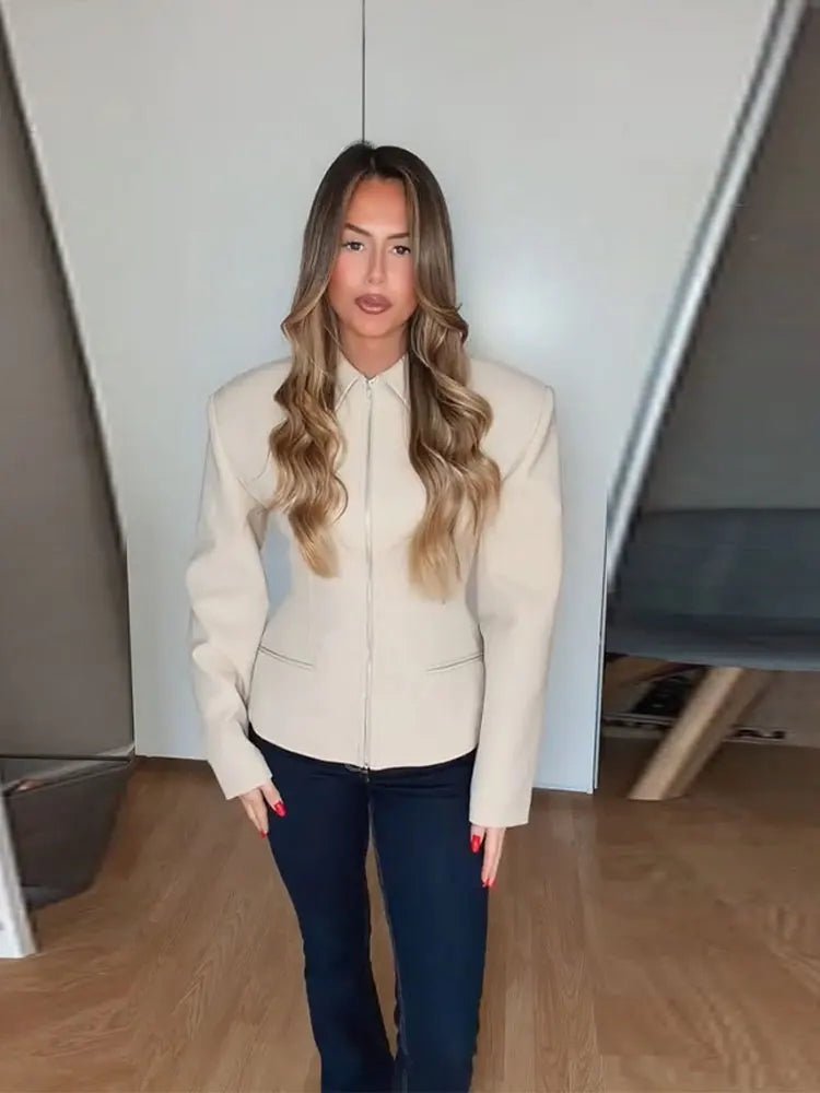 Veste zippée cintrée à la taille Hazeline