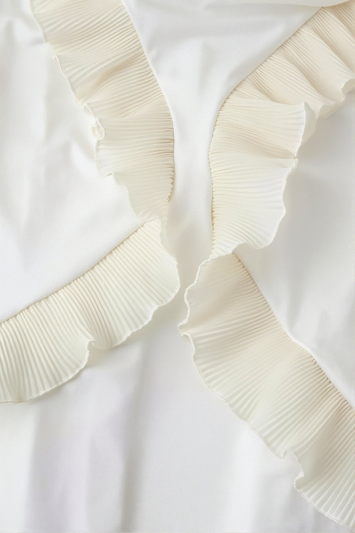 Robe longue à volants en dentelle Helen
