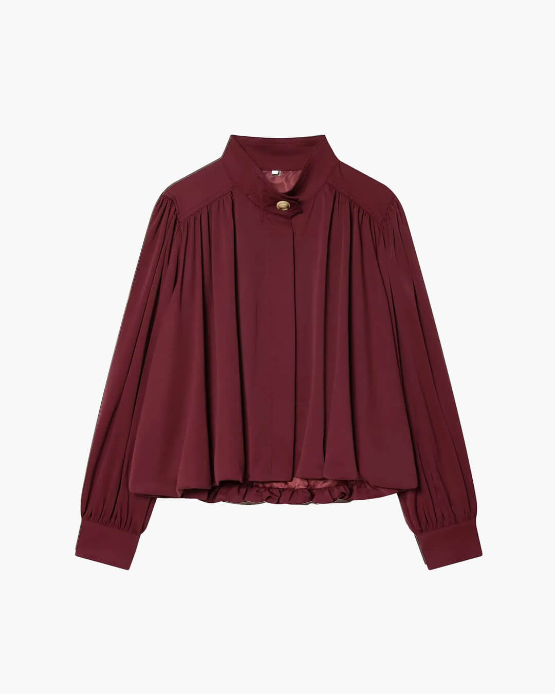 Veste plissée à col montant Hilda