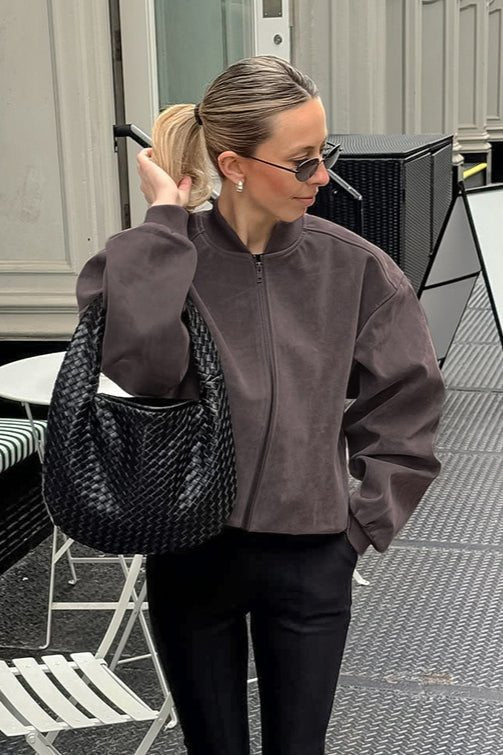 Blouson aviateur Ilse en daim