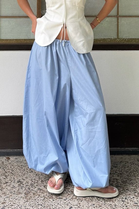 Pantalon ample à taille élastique Inga