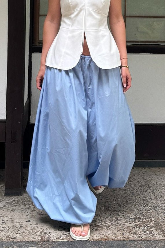 Pantalon ample à taille élastique Inga