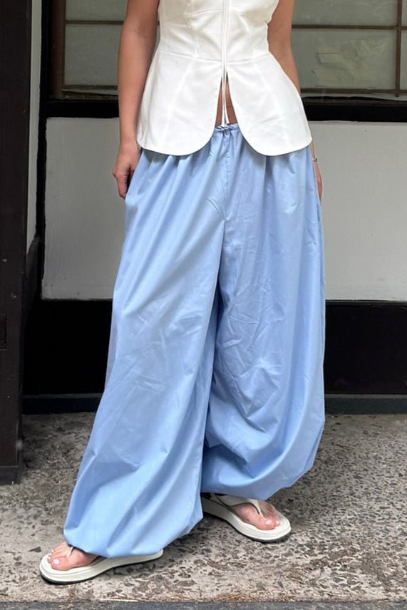 Pantalon ample à taille élastique Inga