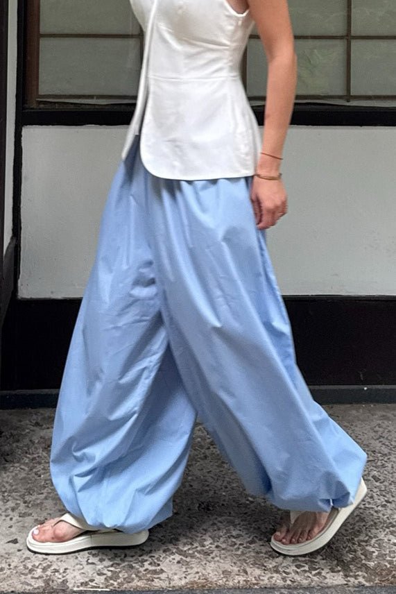 Pantalon ample à taille élastique Inga