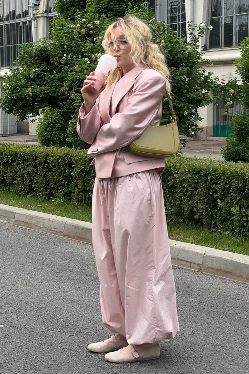 Pantalon ample à taille élastique Inga