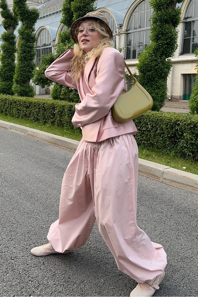 Pantalon ample à taille élastique Inga