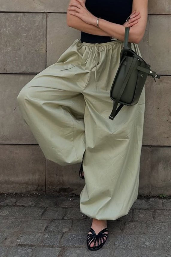 Pantalon ample à taille élastique Inga