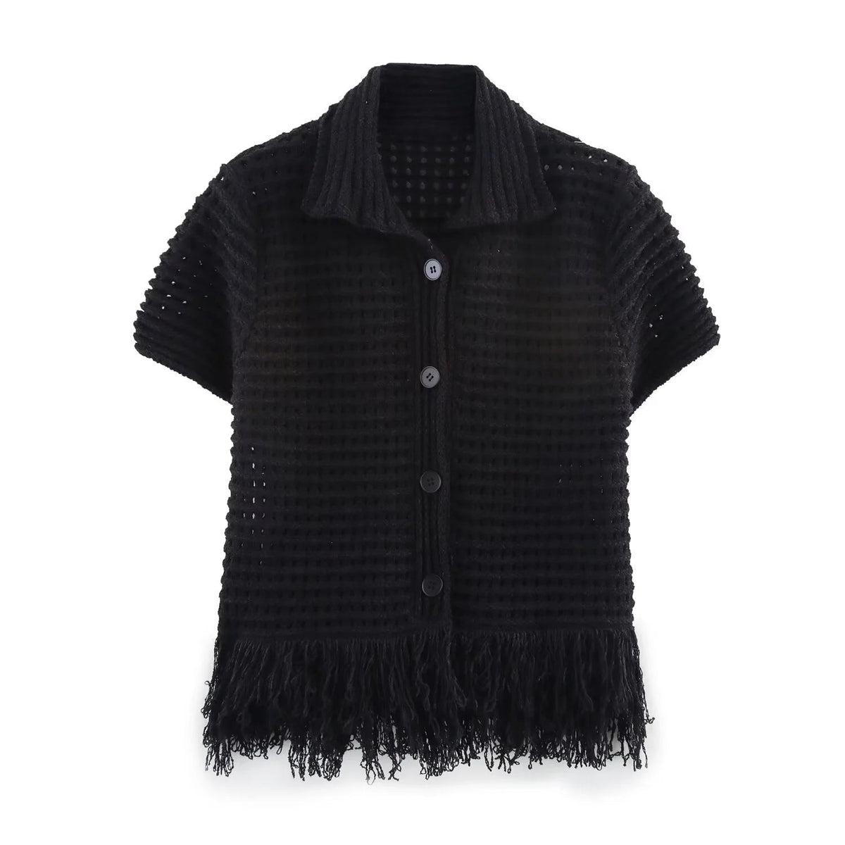 Ensemble jupe à franges en maille Ioanna
