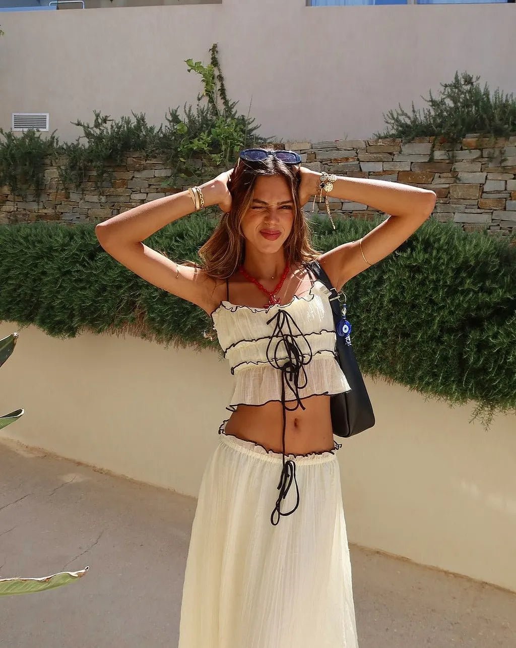 Ensemble charmant jupe et top Isabel