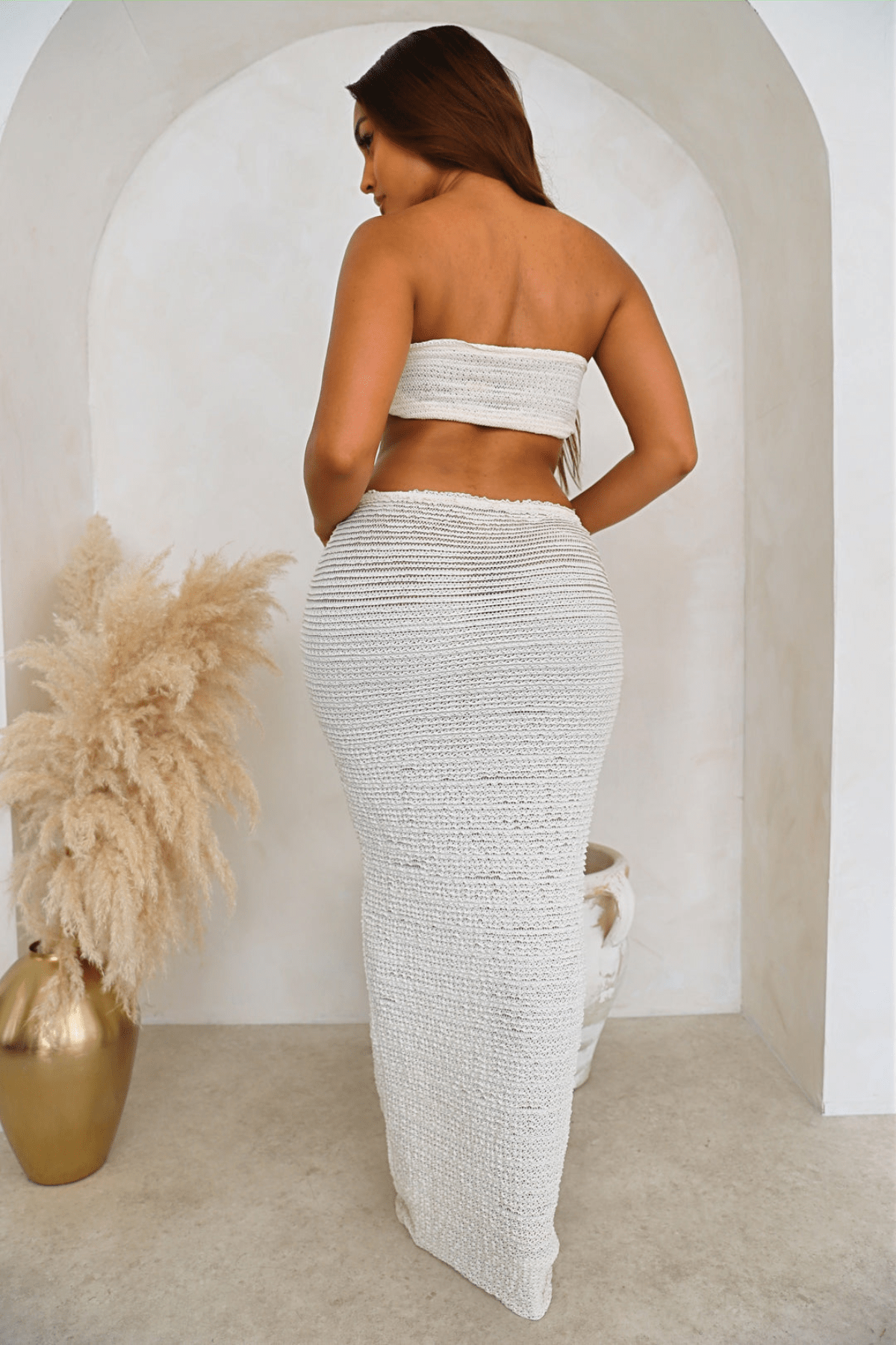 Isabella Two-Piece Summer Wrap Top and Skirt Set