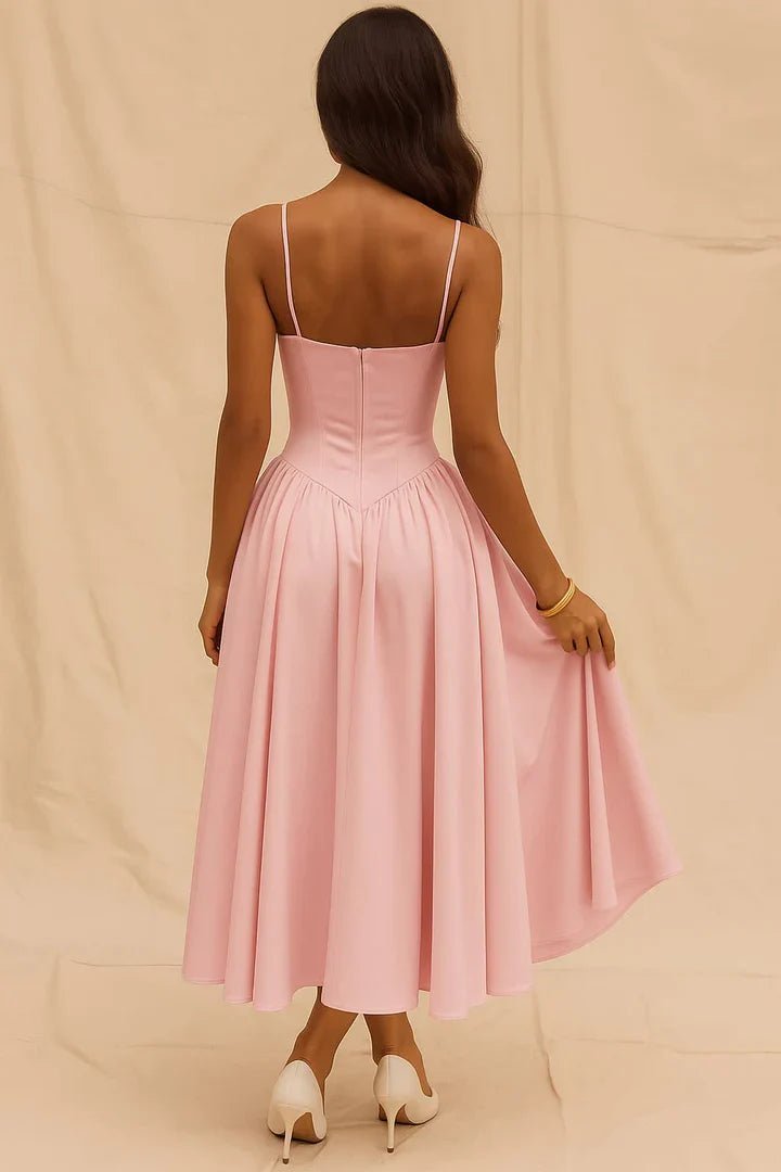Robe midi Isabelle pour invitée à un mariage