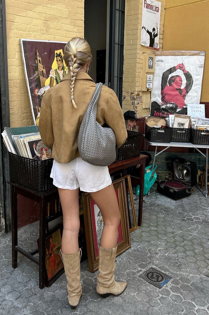 Veste courte en suédine Jane