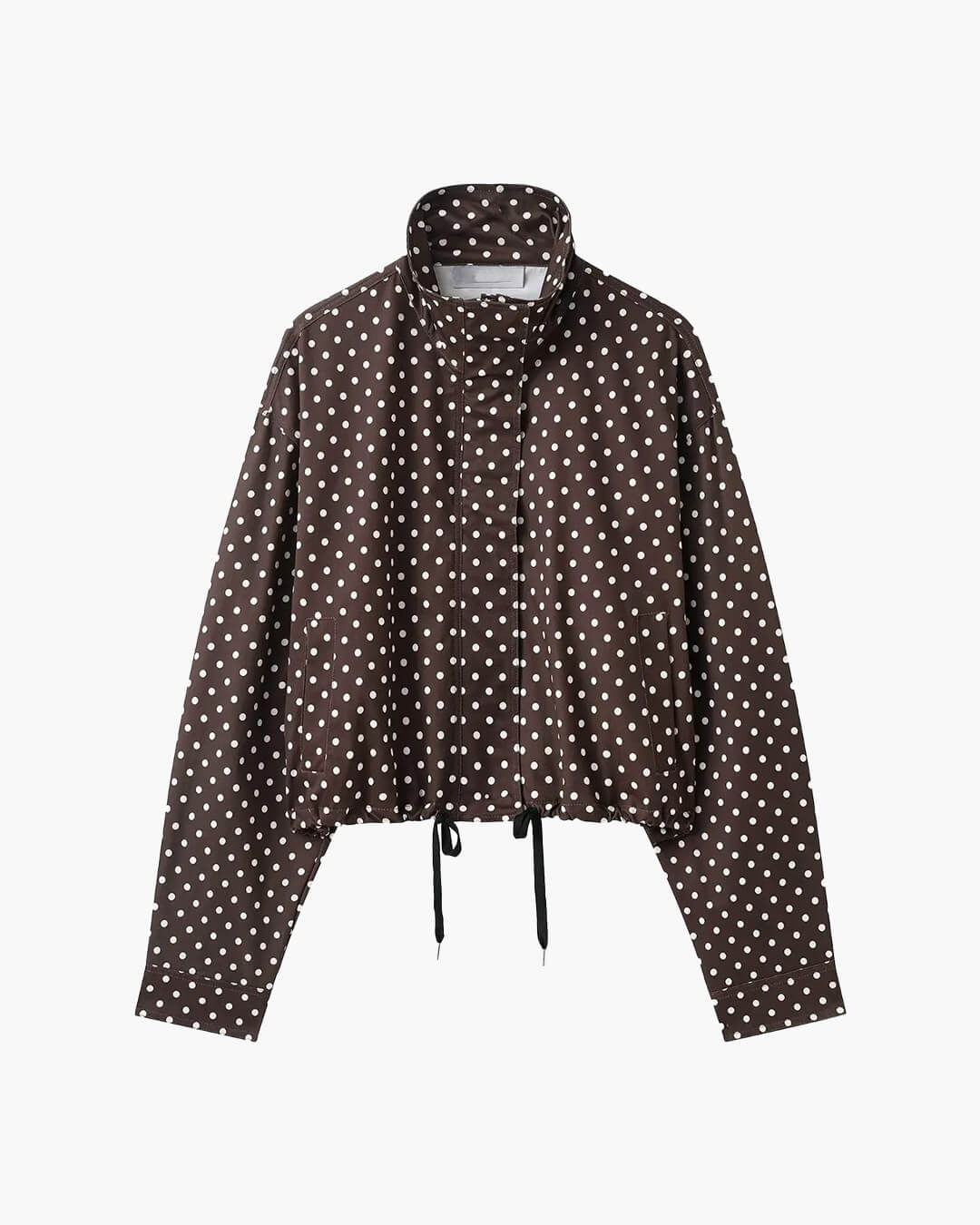Veste Janelle à col montant et cordon de serrage