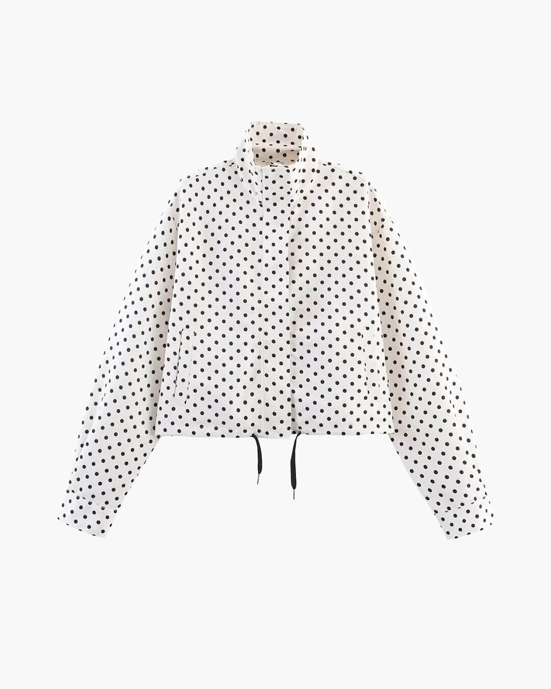 Veste Janelle à col montant et cordon de serrage