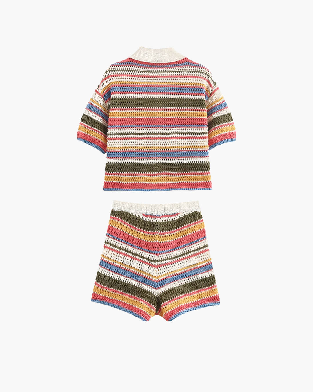 Ensemble pull court et short en crochet Jasmin