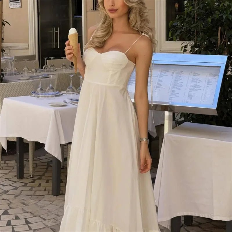 Robe midi fluide à volants Jasmine