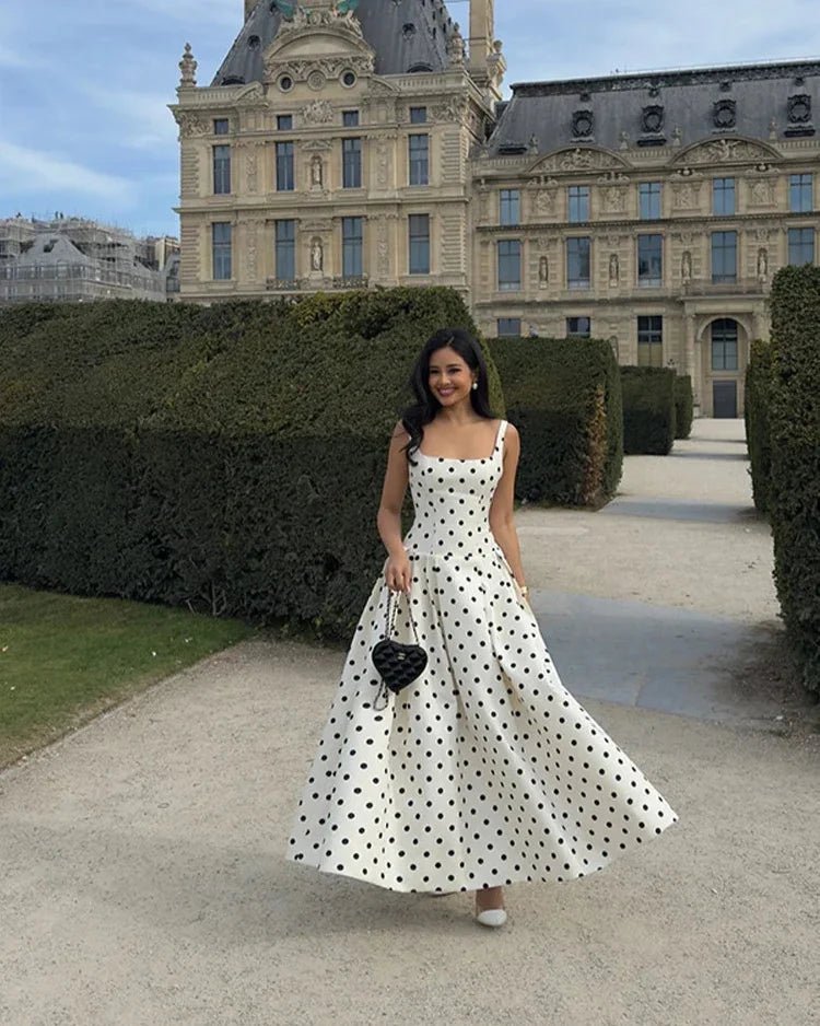 Robe midi à pois Jasmine