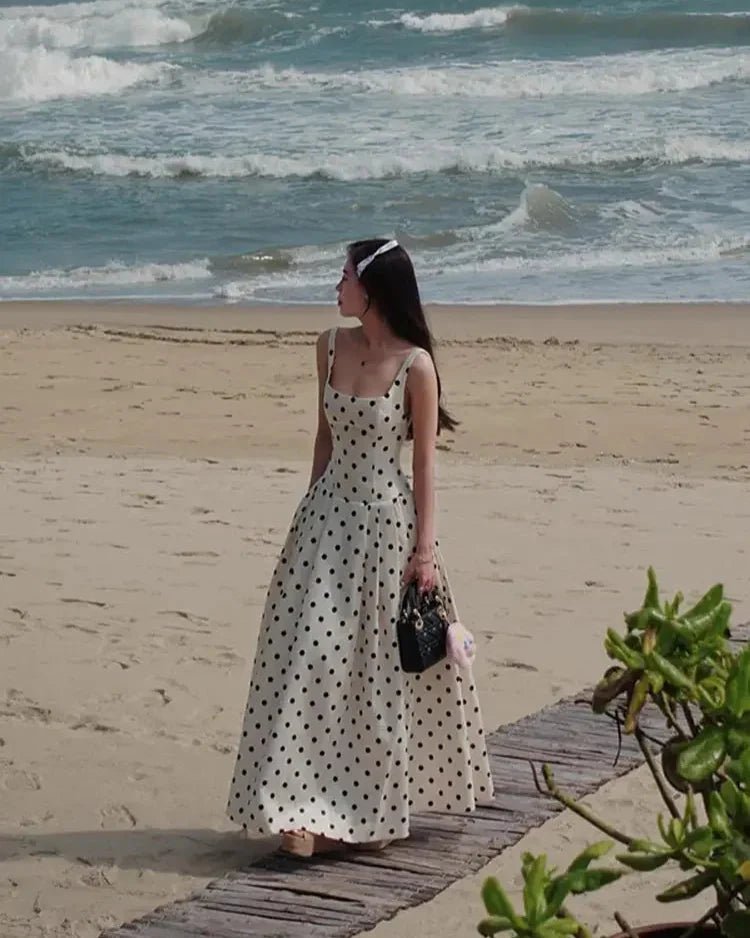 Robe midi à pois Jasmine