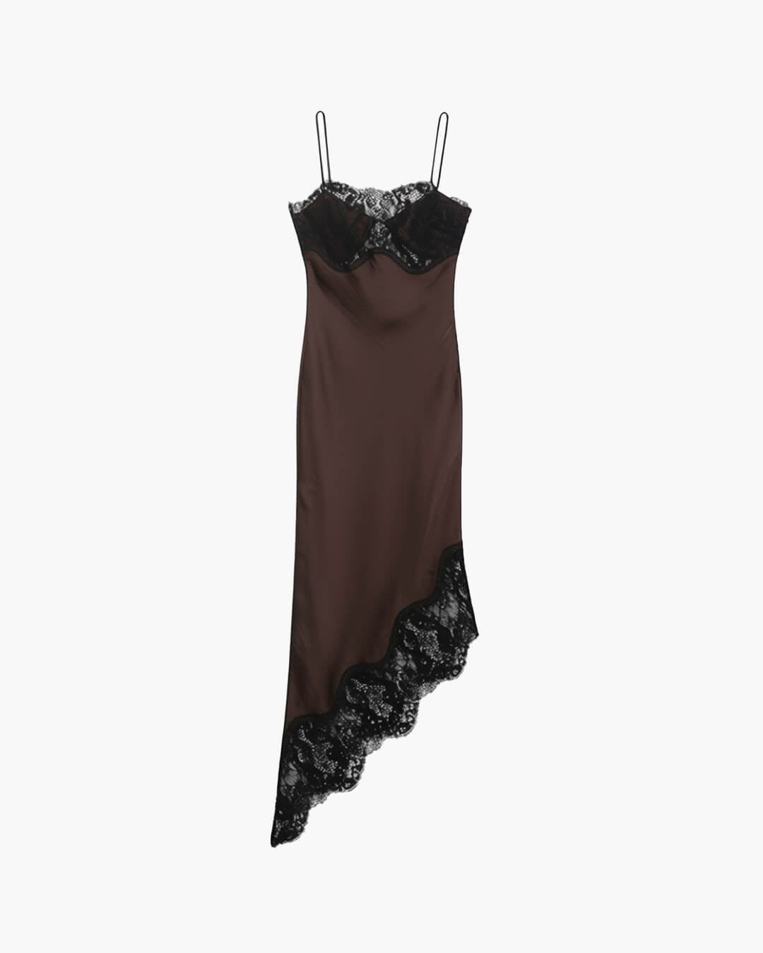Robe nuisette en satin et dentelle Jenica