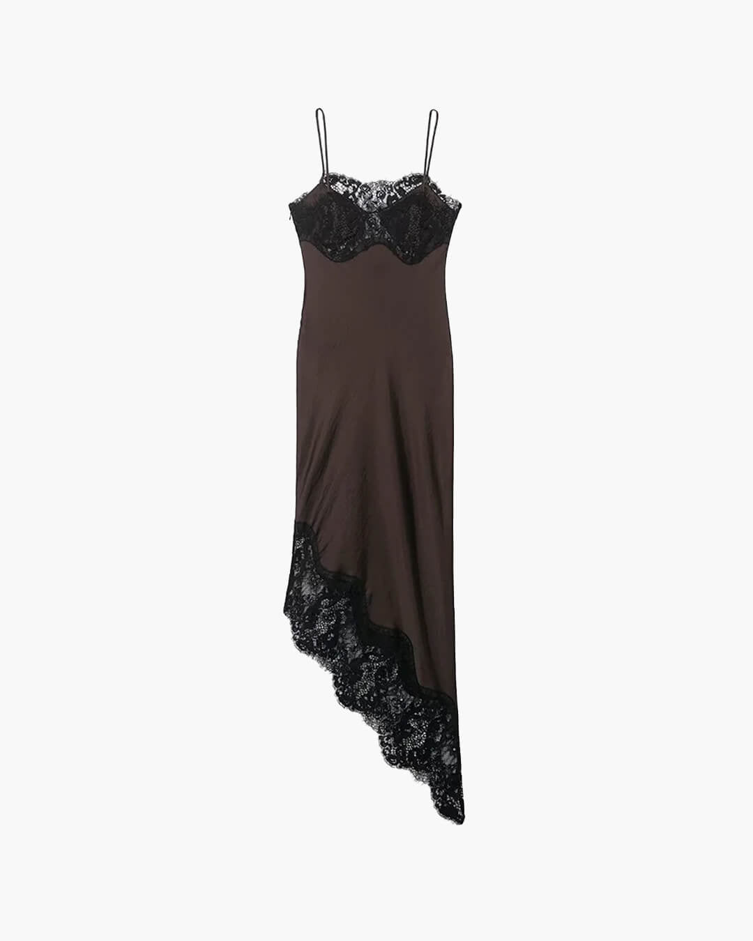 Robe nuisette en satin et dentelle Jenica