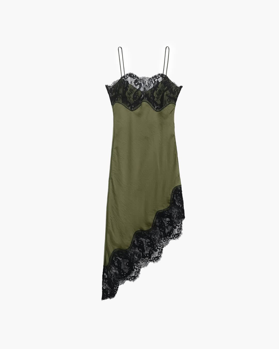 Robe nuisette en satin et dentelle Jenica