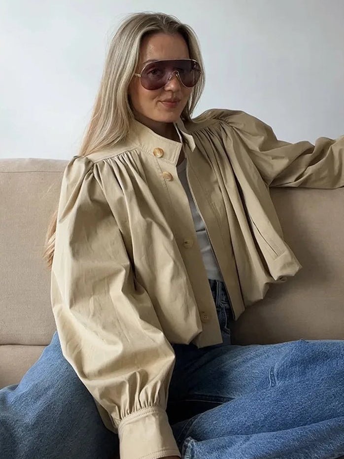 Veste Jenna plissée à coupe ample