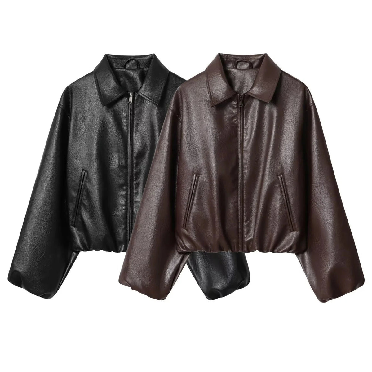Blouson aviateur Jenny en similicuir