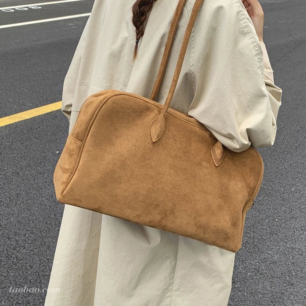 Sac bandoulière en daim Jenny