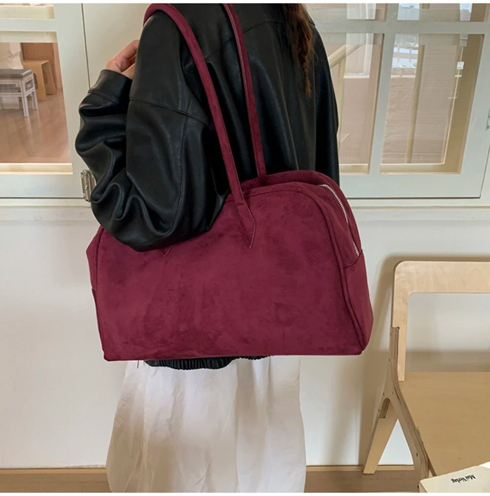 Sac bandoulière en daim Jenny
