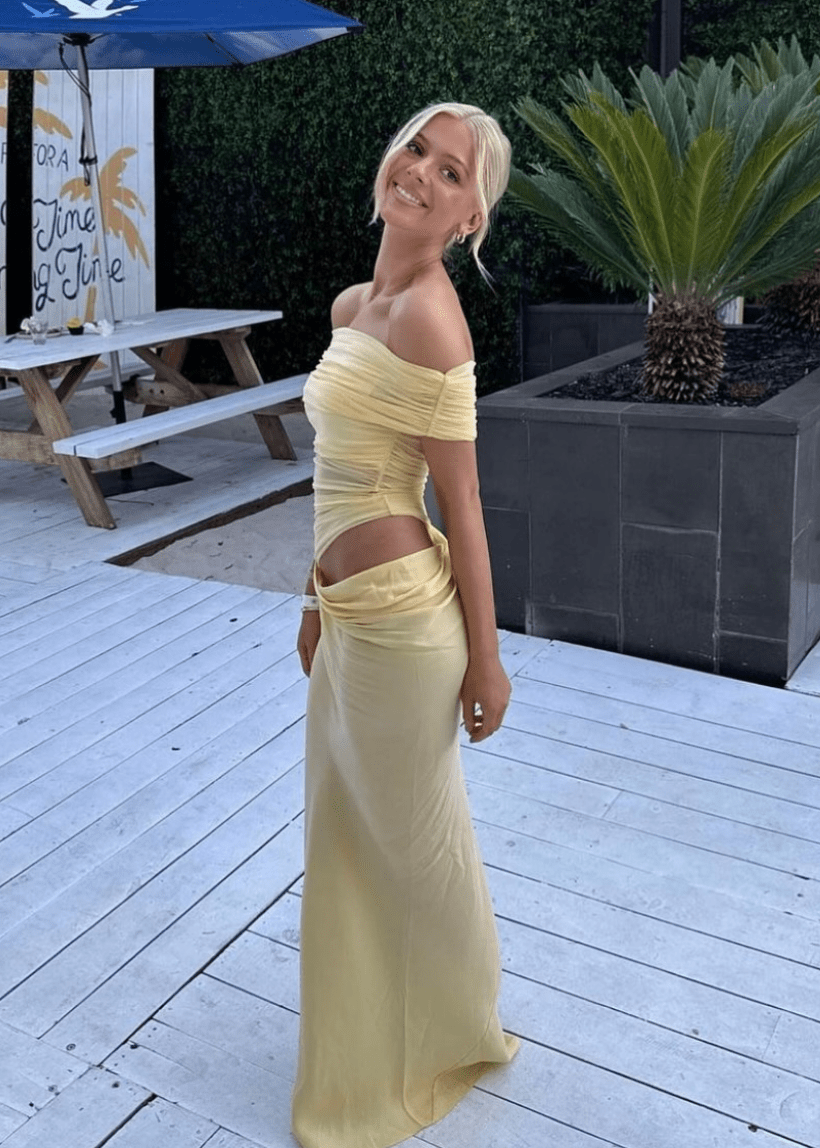 Robe longue en mesh dos nu et épaules dénudées Jessa
