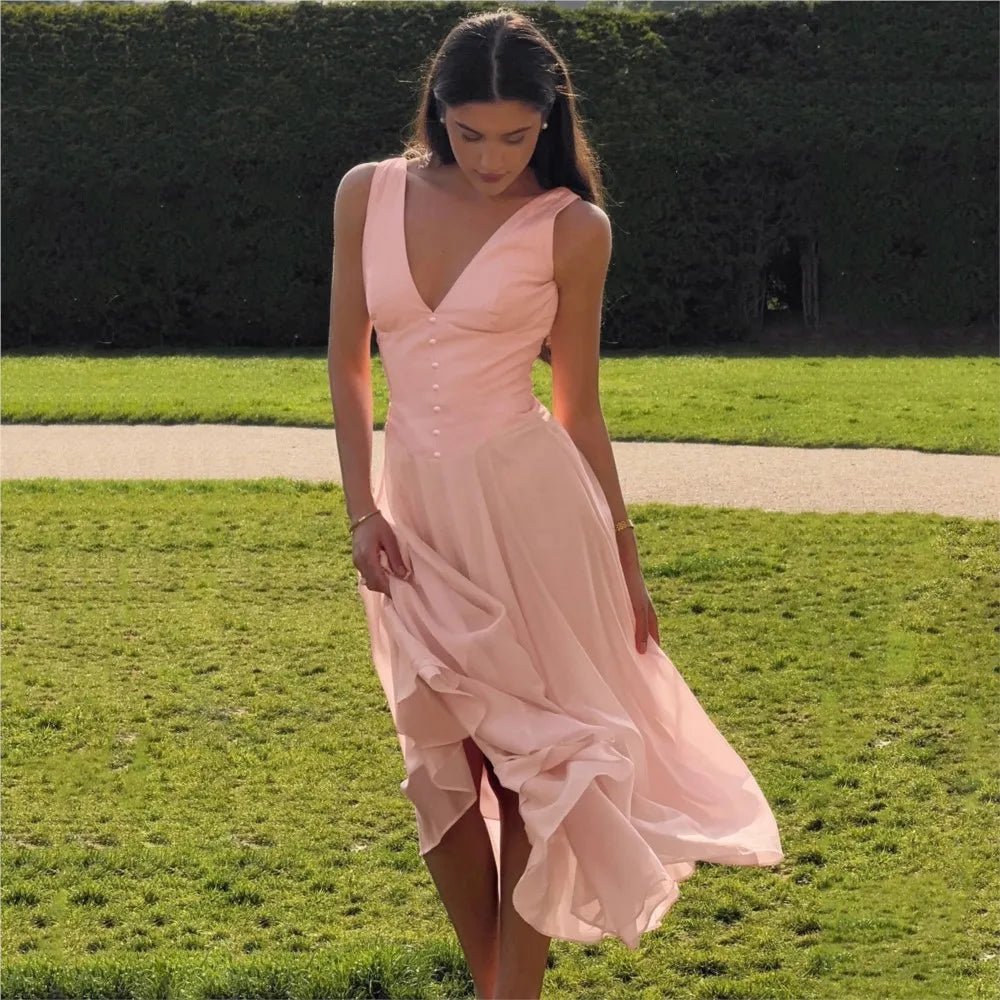 Robe de soirée à décolleté en V Jessica
