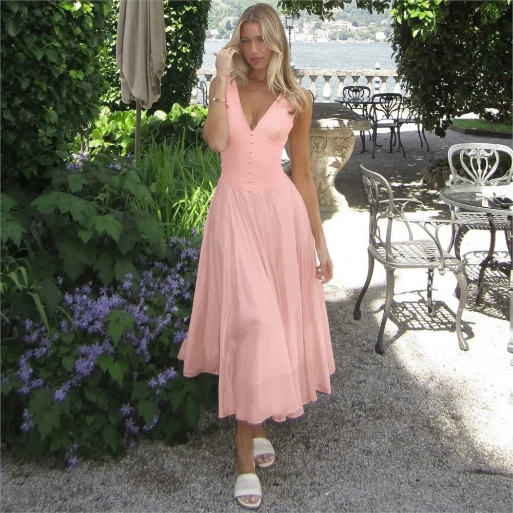 Robe de soirée à décolleté en V Jessica