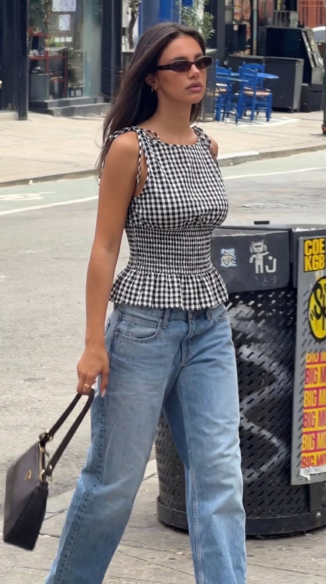 Débardeur à carreaux vintage Jessica