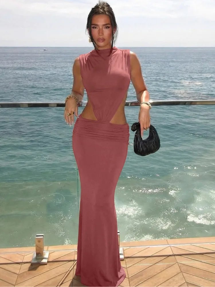 Jianna Cut Out Backless Maxi Dress
