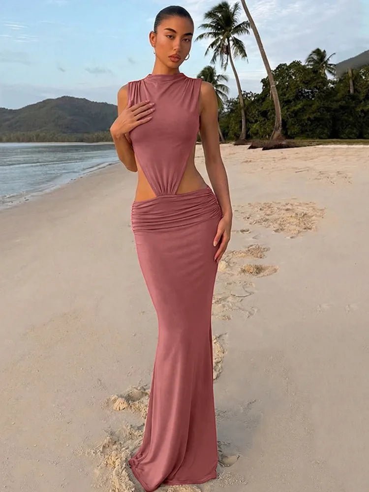 Jianna Cut Out Backless Maxi Dress