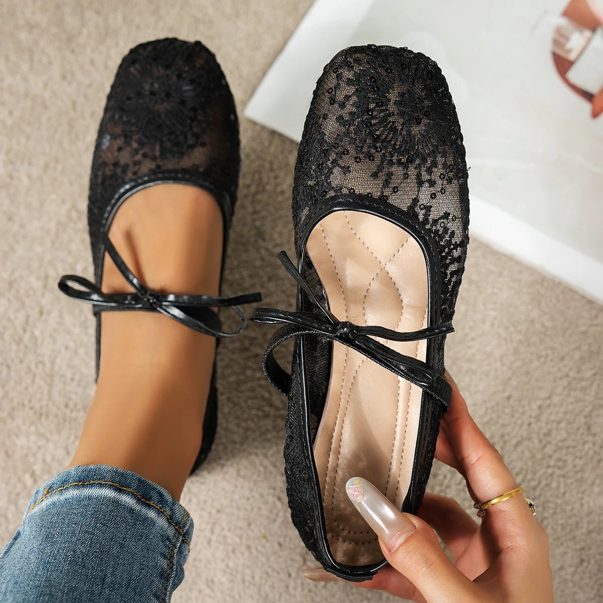Ballerines Joan en résille