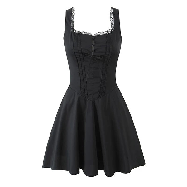 Mini-robe fluide à lacets Jolie
