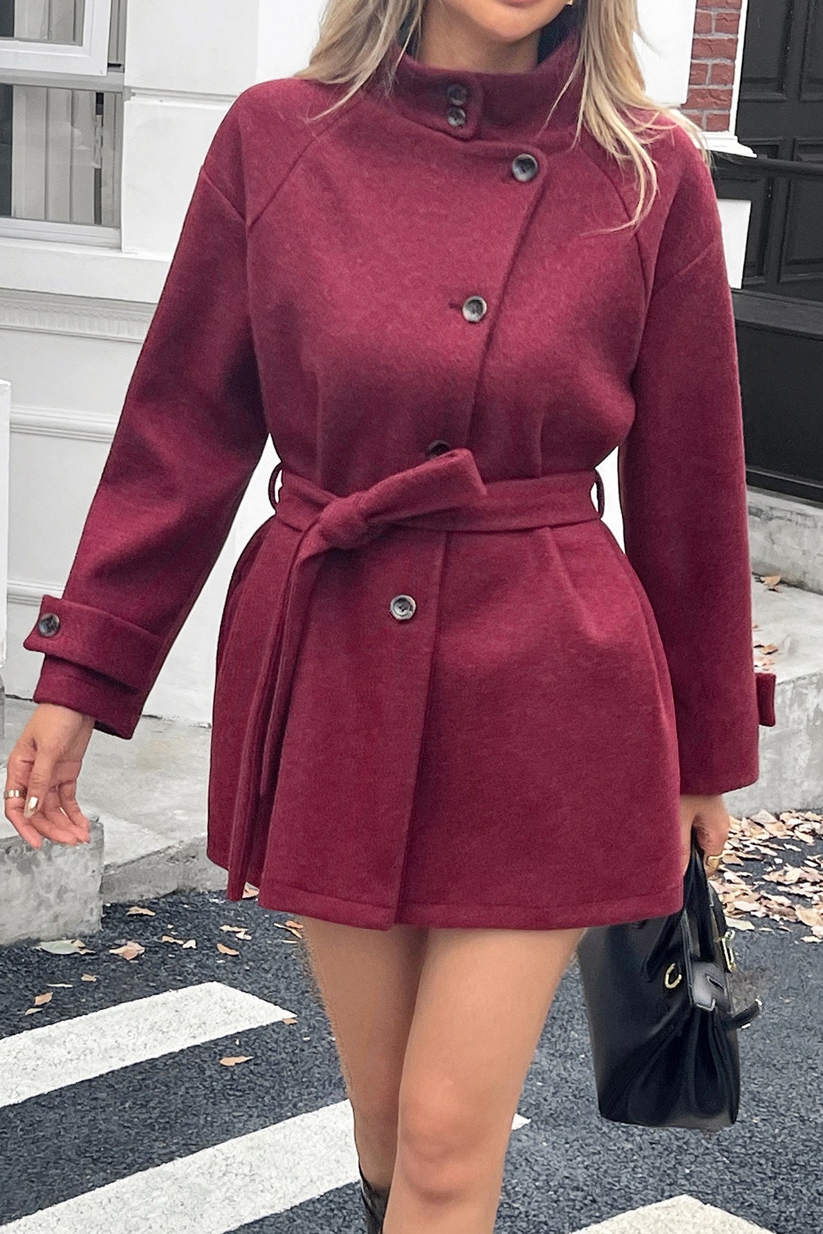 Manteau ceinturé Jolina