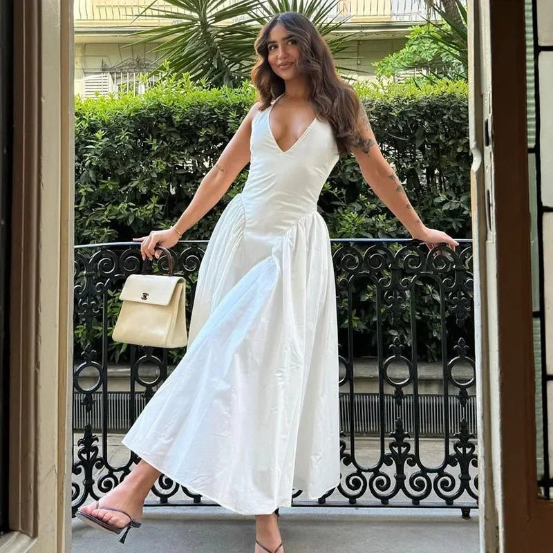 Robe à col licou Julie