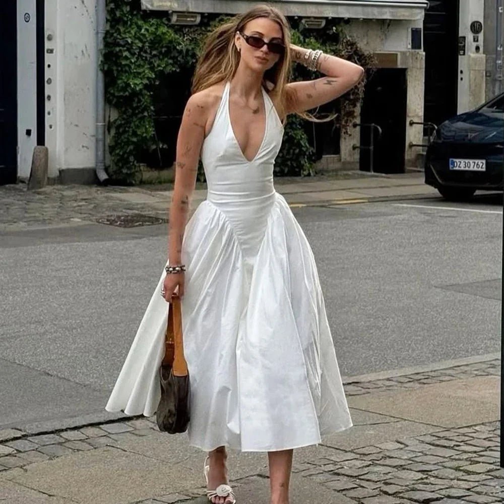 Robe à col licou Julie